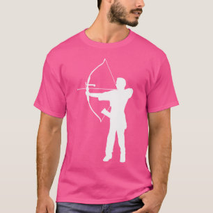 Silhouette Bogenschütze Spieler Bogen und Pfeil Sc T-Shirt