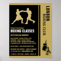 Silhouette Boxing Match, Boxing-Klassenwerbung