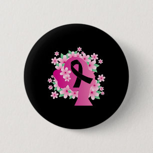 Silhouette Brustkrebs Button