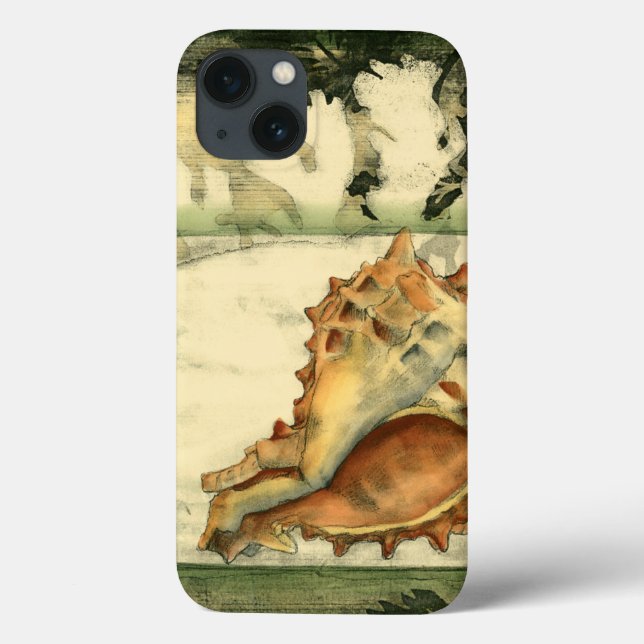 Silhouette Conch Muschel Case-Mate iPhone Hülle (Rückseite)