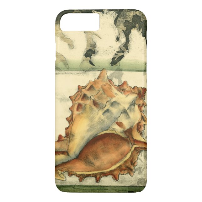 Silhouette Conch Muschel Case-Mate iPhone Hülle (Rückseite)