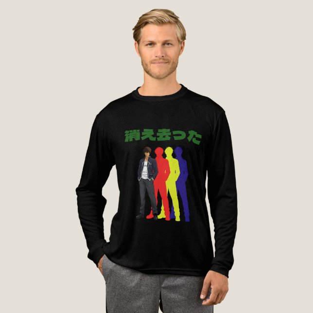 Silhouette Cool Man Tri-Blend Shirt (Volle Vorderseite)