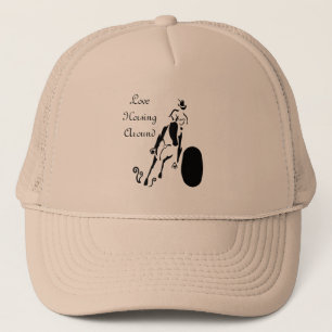 Silhouette Cowgirl Barrel Racing Truckerkappe