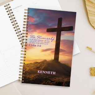 Silhouette Cross Scripture Verse Personalisiert Planer