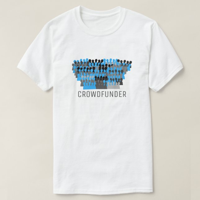 Silhouette Crowddesign, Crowdfunder, Crowdfunding T-Shirt (Design vorne)