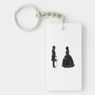 silhouette d'abraham lincoln et de mary todd linco