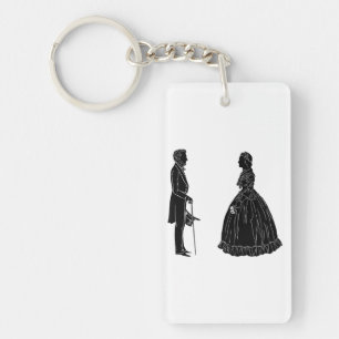 silhouette d'abraham lincoln mary todd lincoln