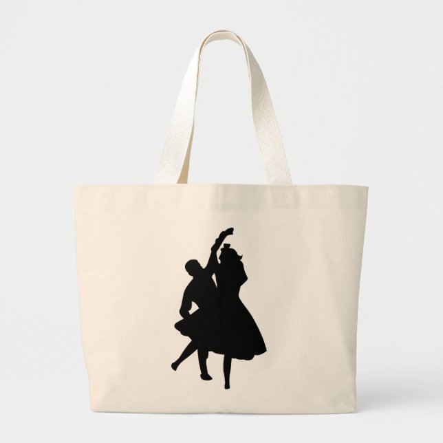 SILHOUETTE DANCERS JUMBO STOFFBEUTEL (Vorne)