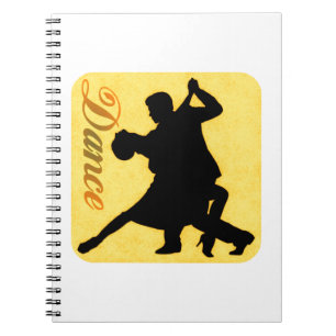 Silhouette Dancing Couple Notizblock