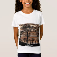 Silhouette D'Arbre De Bois Sur T-Shirt À Barne