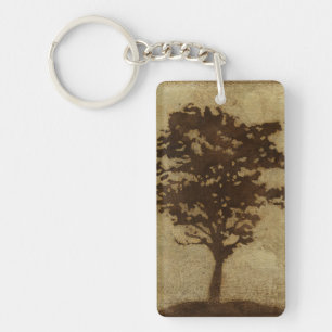 Silhouette d'arbre sur l'arrière - plan en bronze