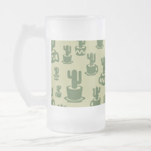 Silhouette de cactus succulent en tasses et pots