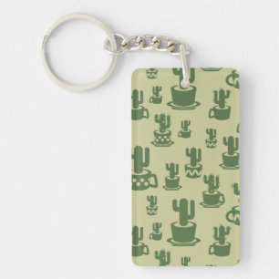 Silhouette de cactus succulent en tasses et pots