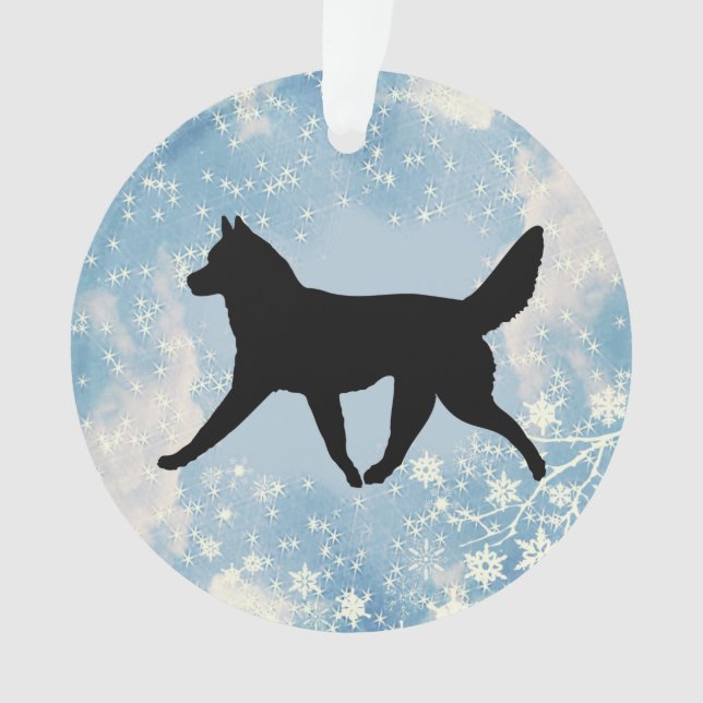 Silhouette de chien de traîneau (devant)