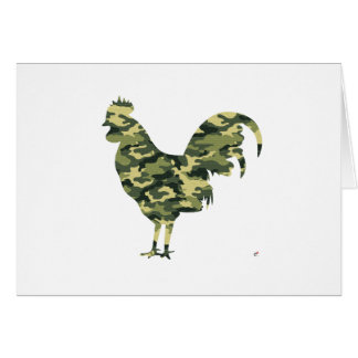 Silhouette de coq de camouflage