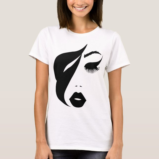 Silhouette de femme en vogue T-Shirt (Vorderseite)