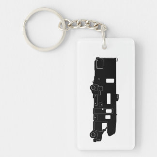 Silhouette de la classe C Motorhome sur le porte -