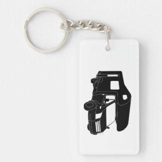 Silhouette de la classe C Motorhome sur le porte -