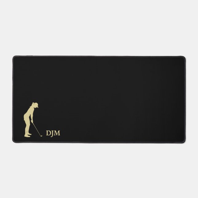 Silhouette de la femme d'or sur noir (Recto)