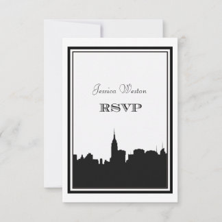 Silhouette de la skyline de NYC #2 DIY RSVP