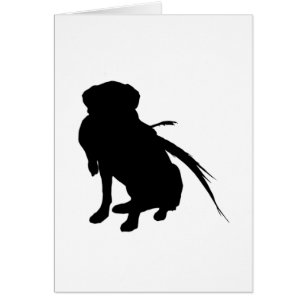 Silhouette de Labrador Retriever avec faisan