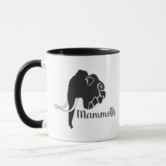 Silhouette de mammouth de tasse