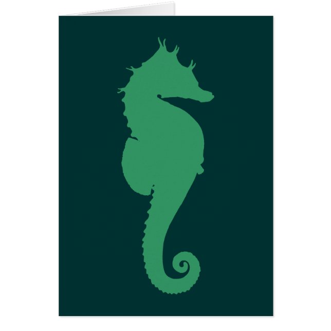 Silhouette de Seahorse vert (Devant)