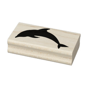 Silhouette Delphin Art Briefmarke Gummistempel