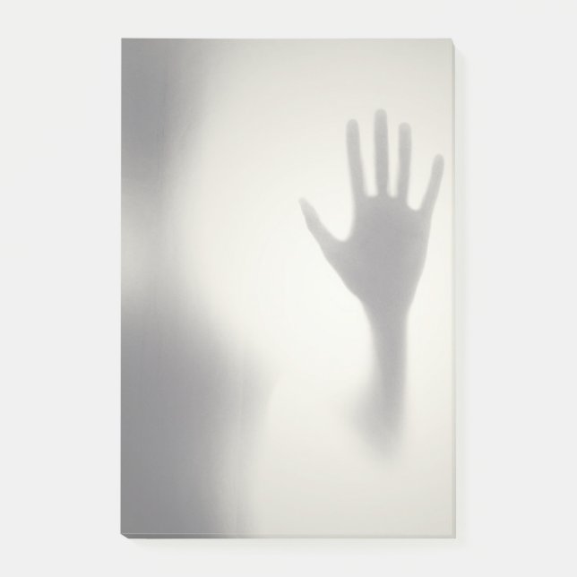 Silhouette der Alien Post-it Klebezettel (Vorderseite)