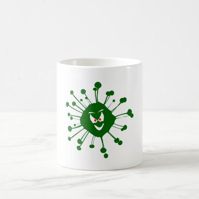 Silhouette der bösartigen Infektion Kaffeetasse (Mittel)