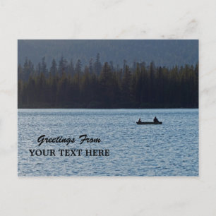 Silhouette der Fischer - Grüße Postkarte