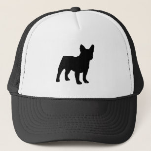 Silhouette der französischen Bulldogge Truckerkappe