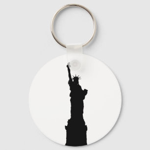 Silhouette der Freiheit Schlüsselanhänger