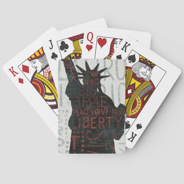 Silhouette der Freiheit Spielkarten (Rückseite)