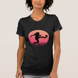 Silhouette der Fußball T-Shirt