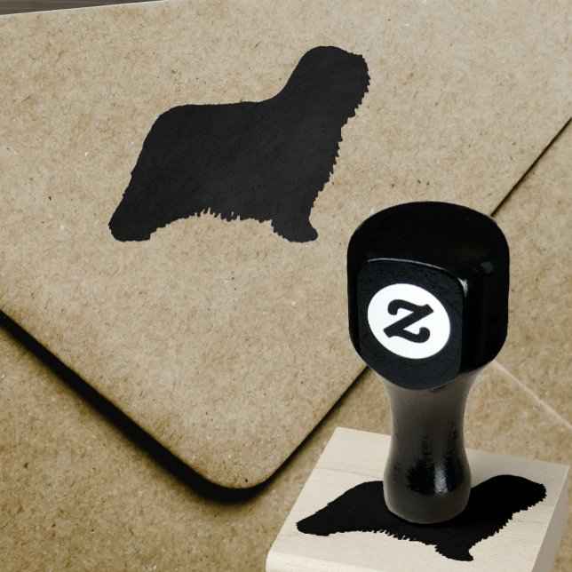 Silhouette der Komondor Hunde Gummistempel (Von Creator hochgeladen)
