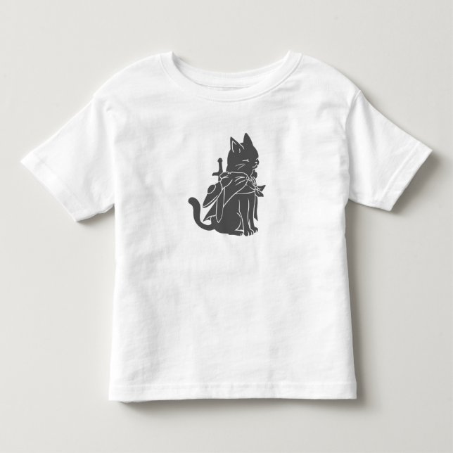 Silhouette der Kriegerkatze - Wählen Sie die Hinte Kleinkind T-shirt (Vorderseite)