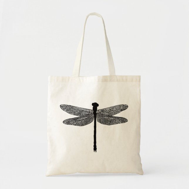 Silhouette der Libellen-Bug-Insekten Tragetasche (Vorne)