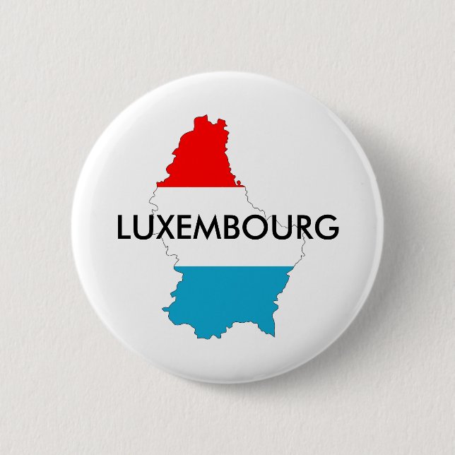 Silhouette der luxemburgischen Landesflagge Button (Vorderseite)