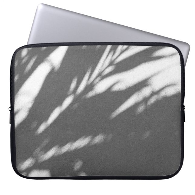 Silhouette der Palme Laptopschutzhülle (Vorderseite)