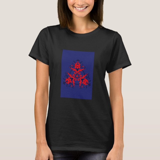 Silhouette der Rotblümchen T-Shirt (Vorderseite)