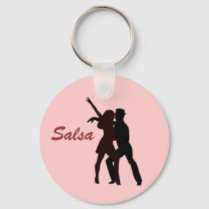 Silhouette der Salsa Tänzer Schlüsselanhänger