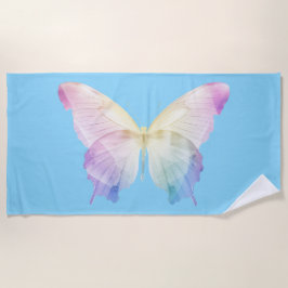 Silhouette der Schmetterlinge Strandtuch