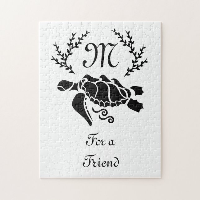 Silhouette der Schwarzmeerschildkröte (Vertikal)