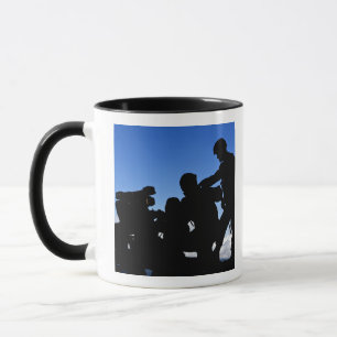 Silhouette der Soldaten Tasse