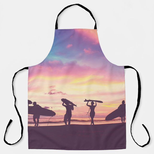 Silhouette der Surfer Schürze (Vorderseite)