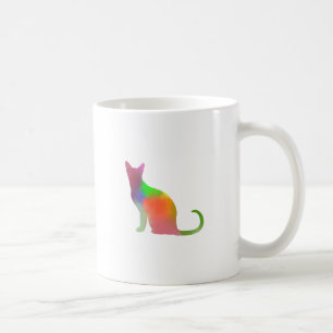 Silhouette der Wasserfarbe Kaffeetasse