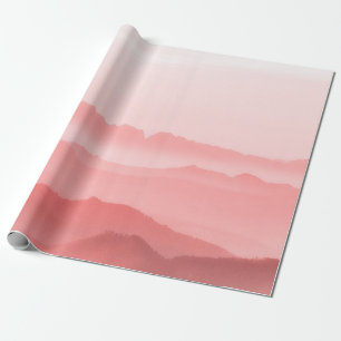 SILHOUETTE DES BERGES GESCHENKPAPIER