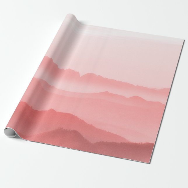 SILHOUETTE DES BERGES GESCHENKPAPIER (Ungerollt)