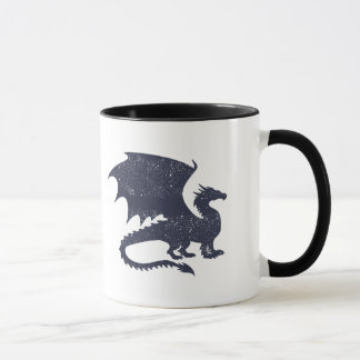 Silhouette des Drachens - Hintergrundfarbe auswähl Tasse